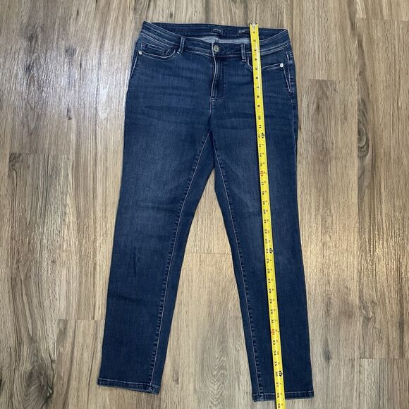 J Jill Jeans Womens Size 8 Blue Authentic Fit Slim Ankle Distressed Preppy - Picture 8 of 8